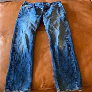 Vintage Levi’s 501’s perfectly distressed 34x32
